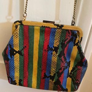 Clare V. Flore in snakeskin.